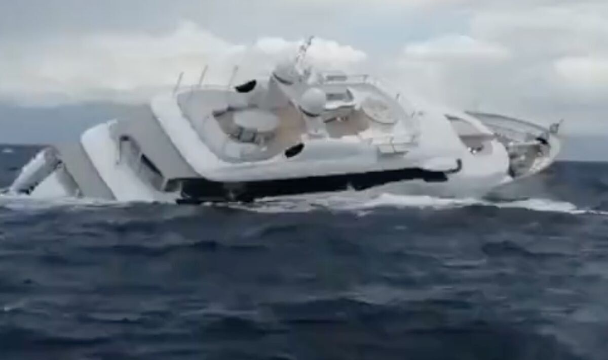 Disaster as massive 130ft, £42million superyacht SINKS off coast of ...