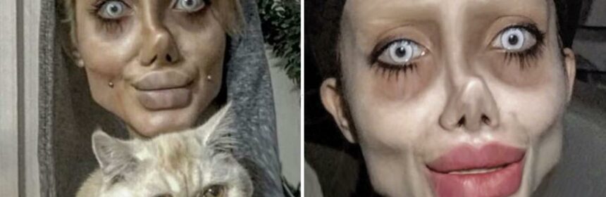 Iran’s Creepy ‘zombie Angelina Jolie’ Lookalike Reveals Her Real Face 